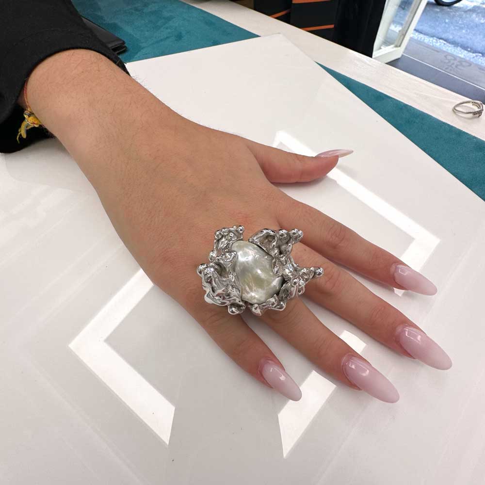 Anello OCEANO ARGENTO - Gioielli - Anelli - Di Gioielli BESS | Su - Foto 4